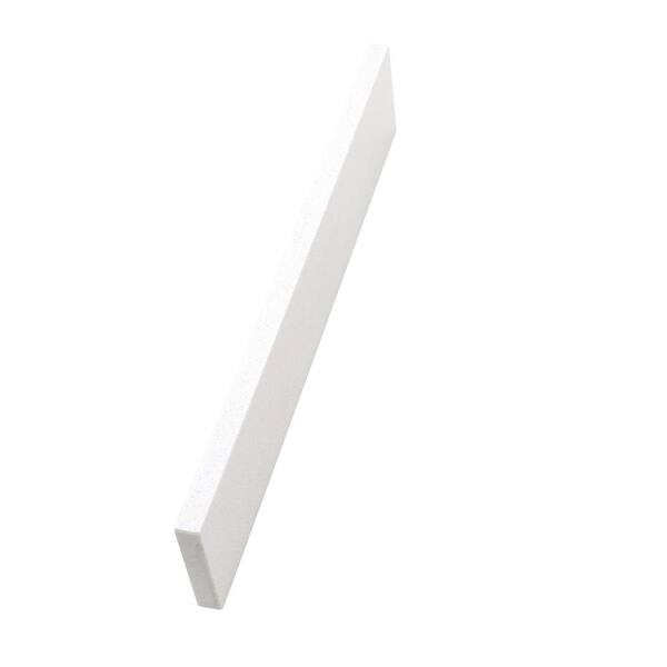Home Decorators Collection 21 in. W Engineered Marble Sidesplash in Snowstorm