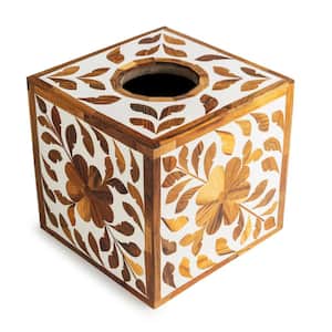 Jodhpur Wood Inlay Tissue Box Cover