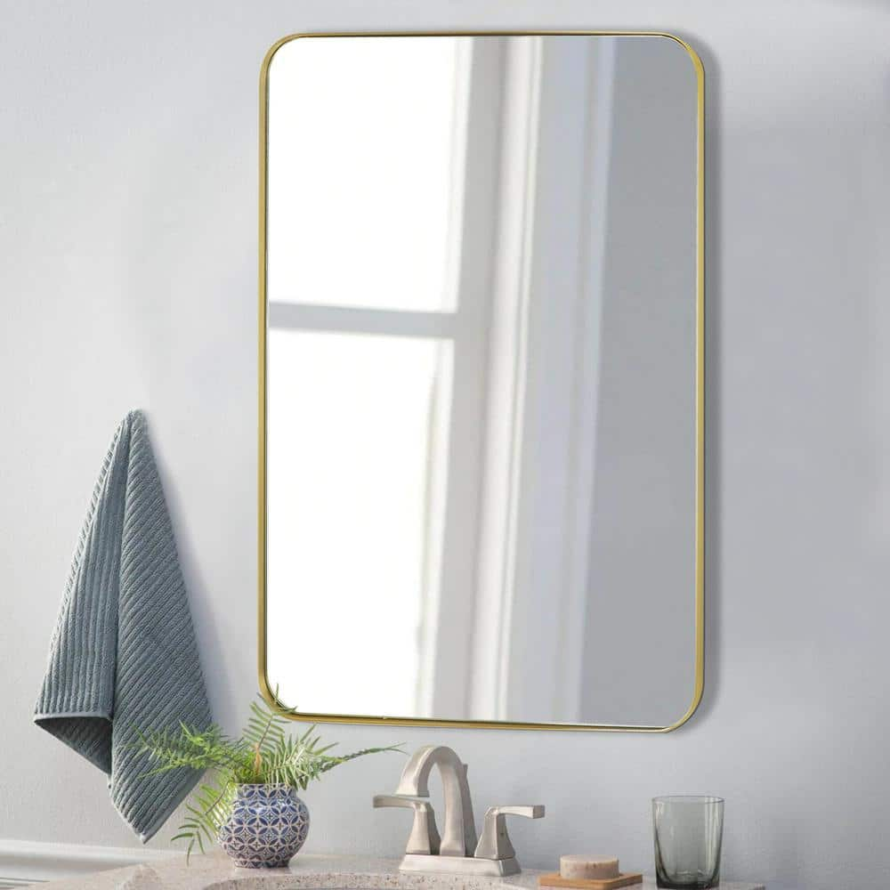  Frame My Mirror Add A Frame - Stainless Steel 22 x 30 Mirror  Frame Kit- Ideal for Bathroom, Wall Decor, Bedroom and Livingroom -  Moisture Resistant - Weston Design - Mirror