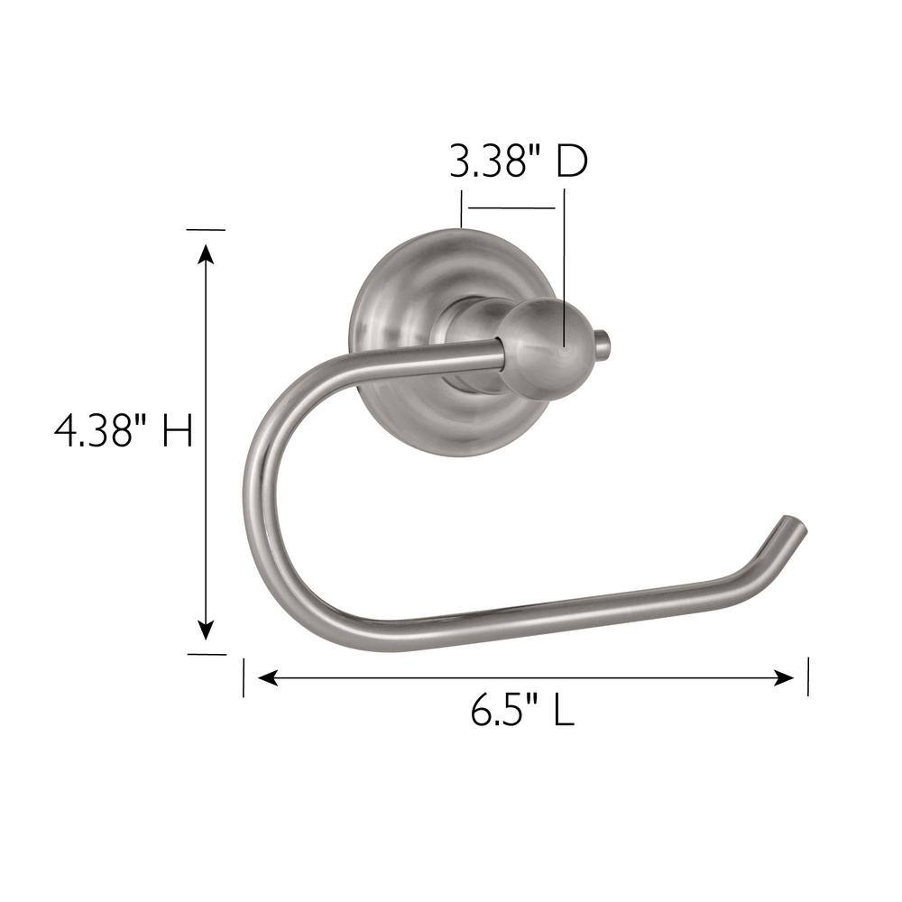 Satin Nickel Wall Mounted Euro Toilet Paper Holder