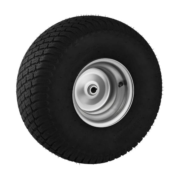 Lawn Mower Tires with Rim, 20 in. x 8-8 in. Tubeless Tractor Tires, S-Turf Pneumatic Tires with 3.5 in. Offset Hub