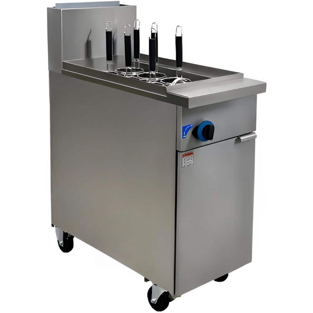 15.7 in. W 6 Holes Commercial NSF Pasta Noodle Cooker Range EC11P in Stainless Steel