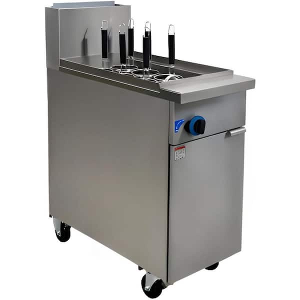 Elite Kitchen Supply 15.7 in. W 6 Holes Commercial NSF Pasta Noodle Cooker Range EC11P in Stainless Steel
