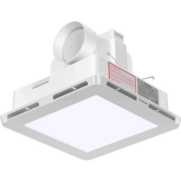 110 CFM Bathroom Ceiling Ventilation Exhaust Fan with LED Light