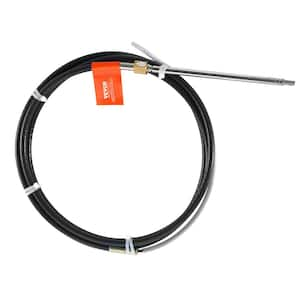 Boat Steering Cable, 17 ft. Outboard Marine Rotary Steering Cable, 1/2 Ton High Tensile Strength, Replacement Steering