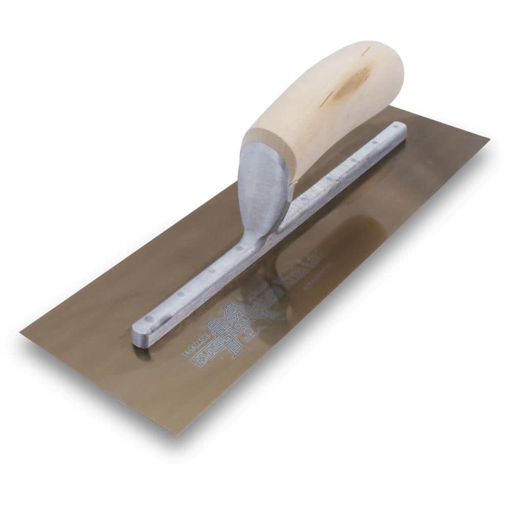 12 in. x 4 in. Golden Stainless Steel Curved Wood Handle Finishing Trowel price history on PriceWatchPro