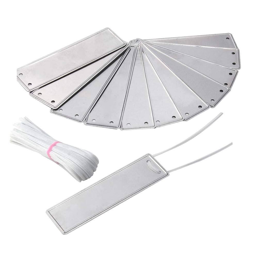 Phewnyzo Aluminum Plant Labels with 6 in. Wires, 100-Pack