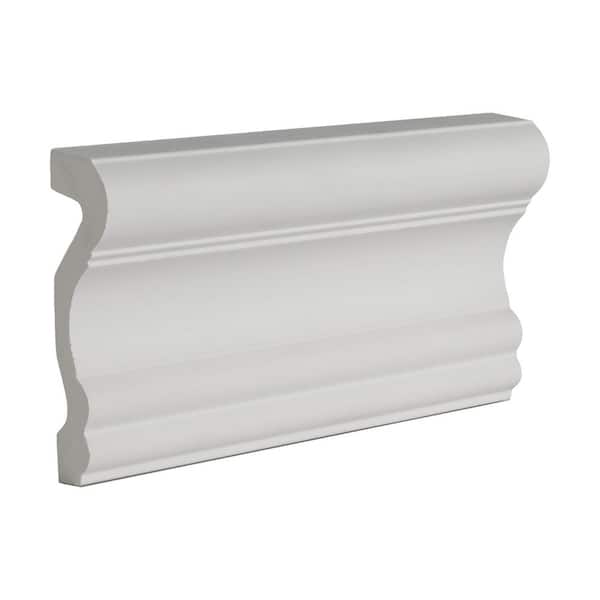 American Pro Decor 1 in. x 3-3/8 in. x 6 in. Long Plain Polyurethane Panel Moulding Sample