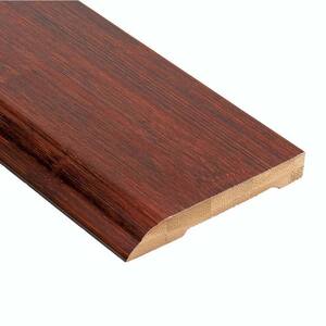 Horizontal Chestnut 1/2 in. Thick x 3-1/2 in. Wide x 94 in. Length Bamboo Wall Base Molding