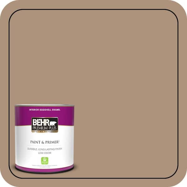 BEHR PREMIUM PLUS 1 qt. #PPU4-04 Soft Chamois Eggshell Enamel Low Odor Interior Paint & Primer