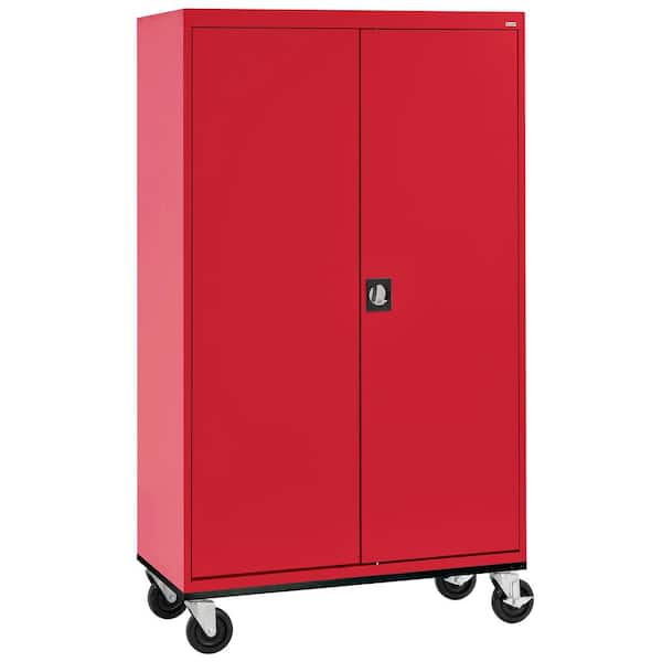 Sandusky Transport Wardrobe Series ( 46 in. W x 78 in. H x 24 in. D ) Freestanding Cabinet in Red