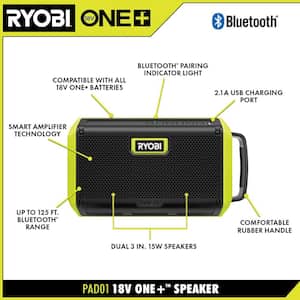 ONE+ 18V Cordless 2-Tool Combo Kit with Speaker with Bluetooth Wireless Technology and Hybrid Portable Fan (Tools Only)