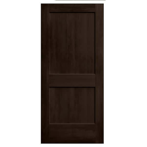 JELD-WEN 36 in. x 80 in. Monroe Espresso Stain Solid Core Molded Composite MDF Interior Door Slab