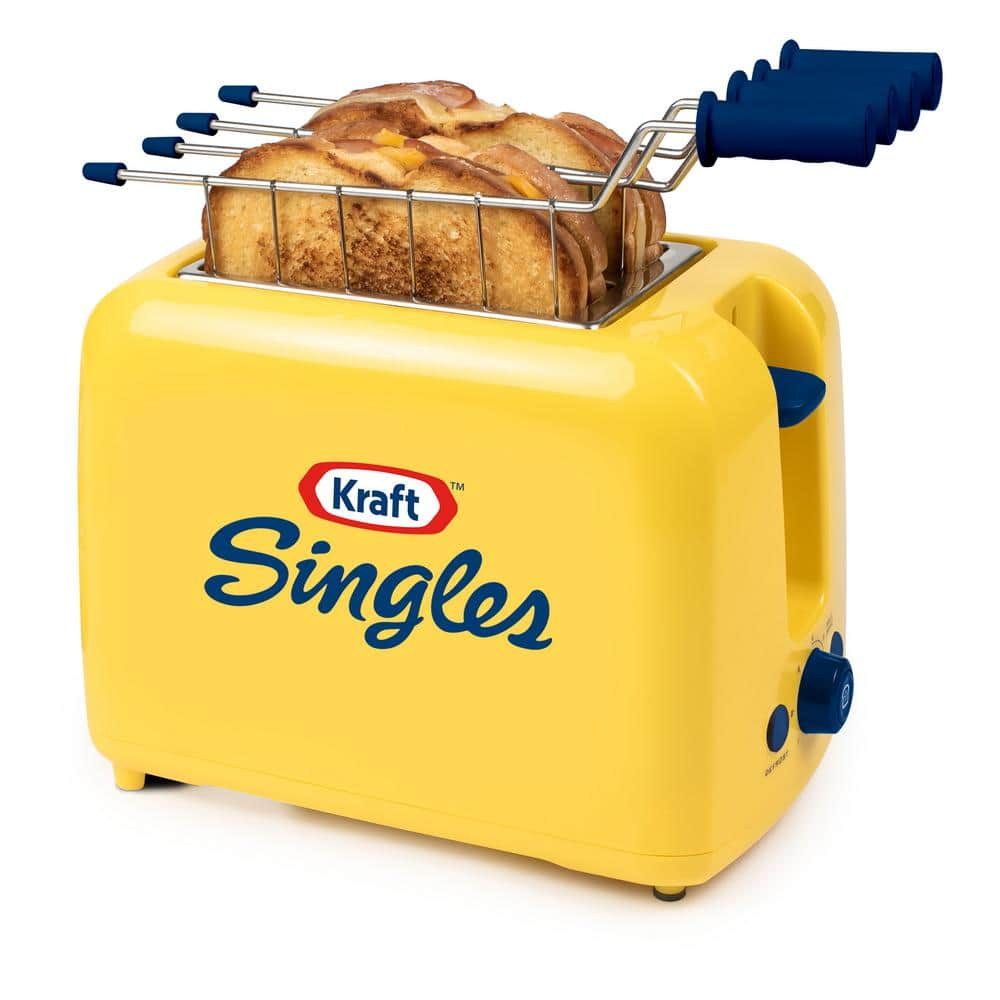 KRAFT 650 W Yellow Grilled Cheese Toaster KSGCT2YW - The Home Depot