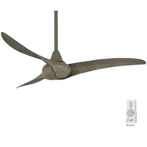 Wave 52 in. Indoor Driftwood Ceiling Fan with Light and Remote Control