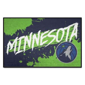 Minnesota Timberwolves Green Slogan 19 in. x 30 in. Starter Mat Accent Rug
