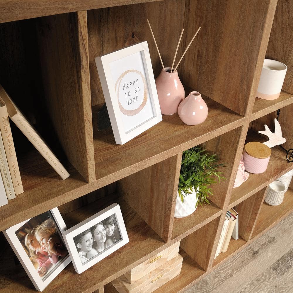 Sindoori Mango Modular Cubby Bookshelf with Varied Shelves