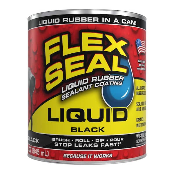 Flex Seal Liquid Black 32 Oz. Liquid Rubber Sealant Coating