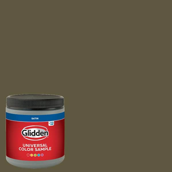 Glidden 8 oz. PPG1113-7 Olive Green Satin Interior Paint Sample