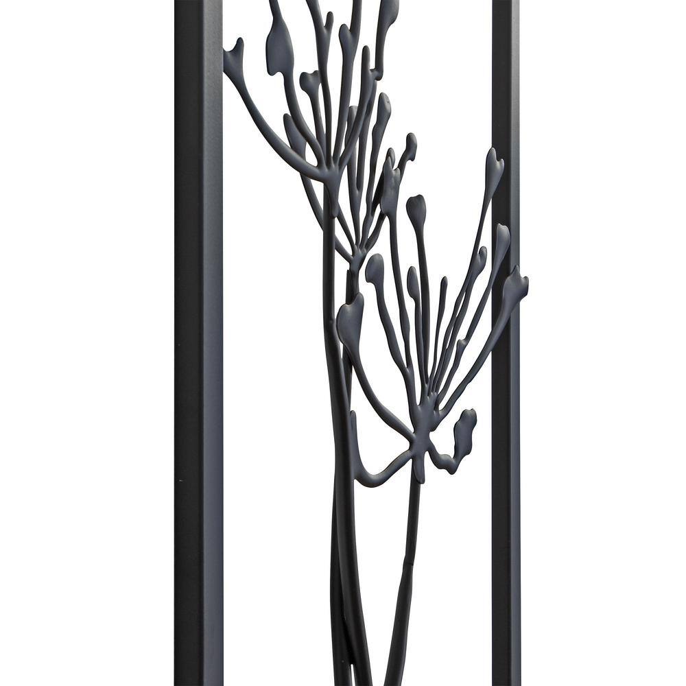 Malak Black Metal Framed Floral Wall Art Set