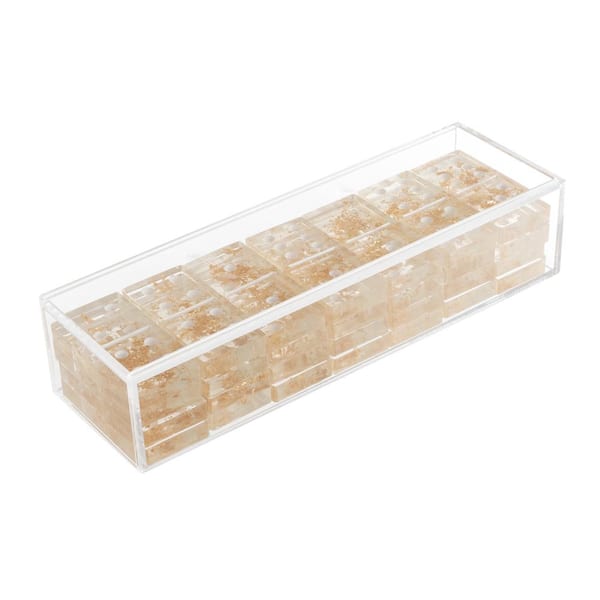 Trademark Games Acrylic Clear 28-Pieces Domino Game and Display ...