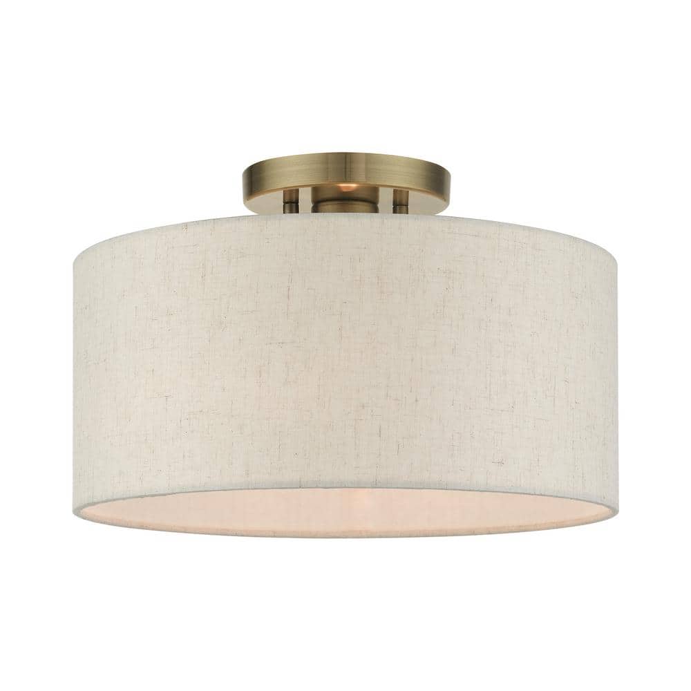 Whitney 1 Light Antique Brass Semi Flush Mount price history on PriceWatchPro