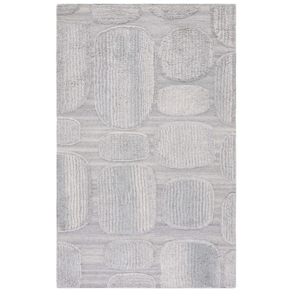 SAFAVIEH Manhattan Gray 4 ft. x 6 ft. Geometric Area Rug