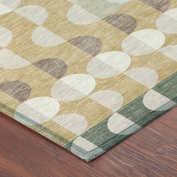 Chantille Machine Washable Indoor/Outdoor Abstract ACN2816 Basil 10 ft. x 14 ft. Area Rug