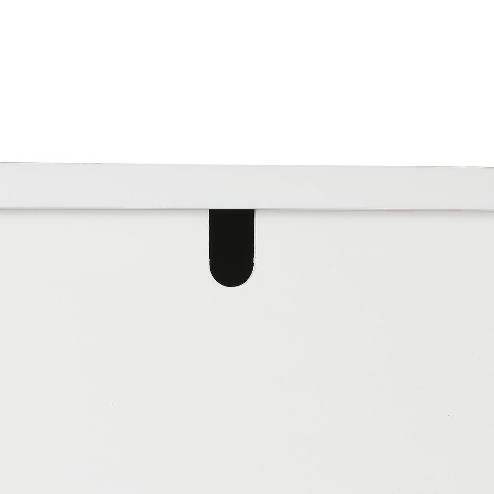 White MDF Over-the-Toilet Space Saver Cabinet with Adjustable Shelving