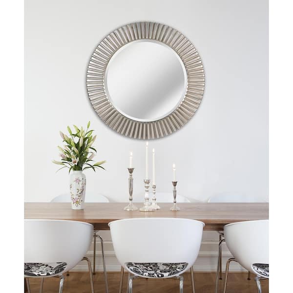 Kenroy Home Medium Round Bronze Finish Beveled Glass Casual Mirror (33.87 in. H x 33.87 in. W)