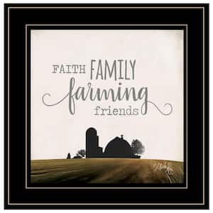 Charlie Faith Family Farming Friends 1-Piece Framed Wall Art 15 in. x 15 in.