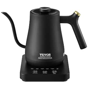 Electric Gooseneck Kettle 1 L Temperature Control Pour Over Coffee Kettle with 5 Variable Presets 4-Cup, Black