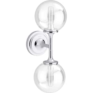 Bellera 2-Light Polished Chrome Wall Sconce