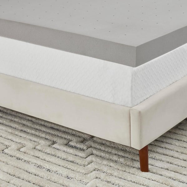 Charcoal Infused Cooling Memory Foam Mattress Topper