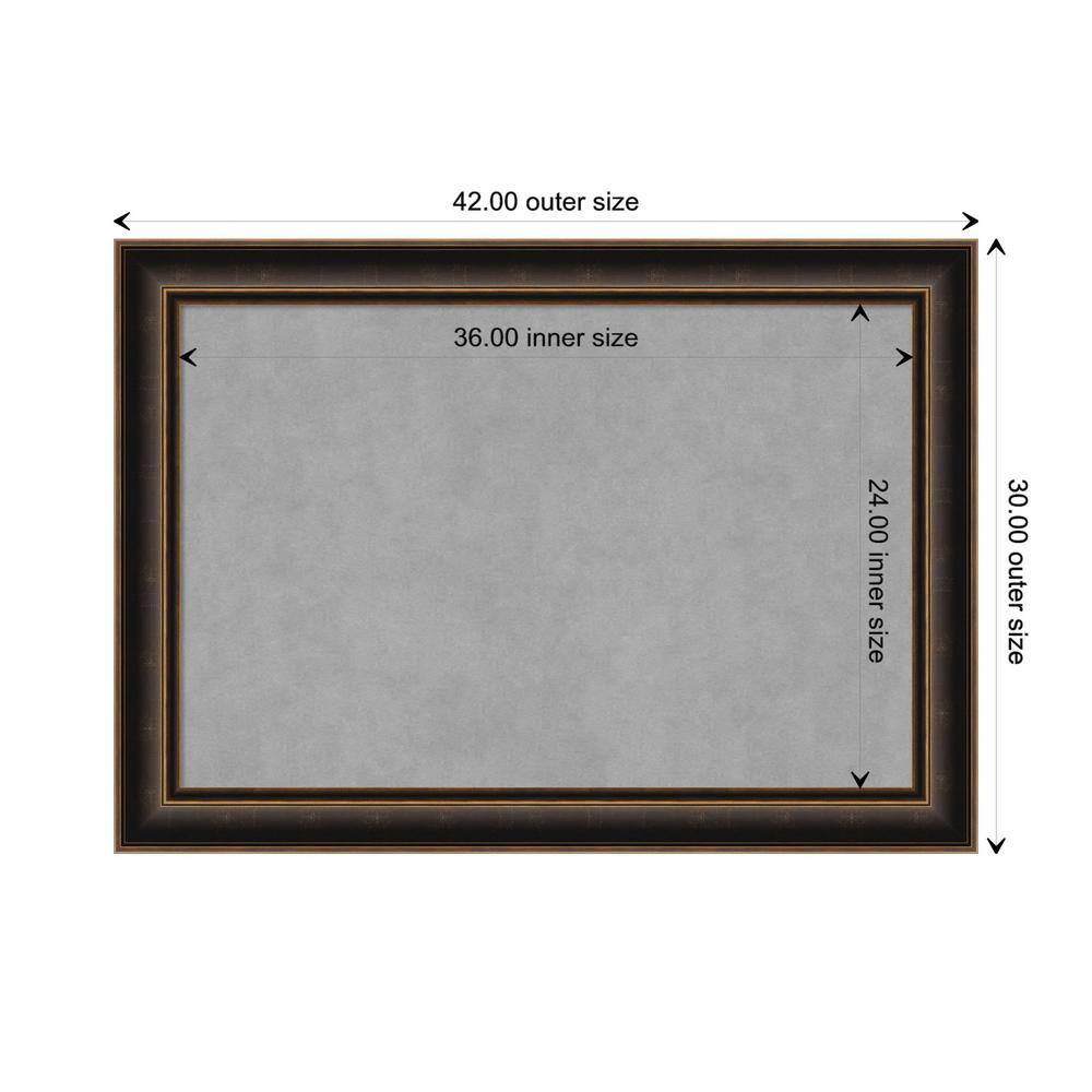 Villa Oil Rubbed Bronze Framed Magnetic Memo Board