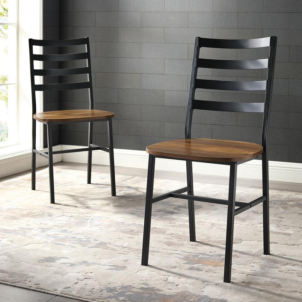 metal and wood dining chairs