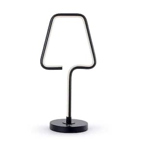 The Lamp 21.5 in. Black Integrated Dimmable LED Tube Table Lamp