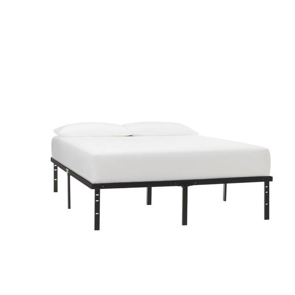 Black Metal King Bed Frame With Steel, What Is The Width Of A King Bed Frame