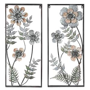 LuxenHome 2-Piece Metal Gold Branch Wall Art, Set of 2 WHA930 - The ...