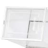 Amucolo 6-Pair Clear Foldable Stackable Storage Plastic Shoe Boxes