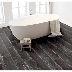 Ember Ebony Wood 8 in. x 36 in. Porcelain Floor and Wall Tile (27 cases / 419.58 sq. ft. / Pallet)
