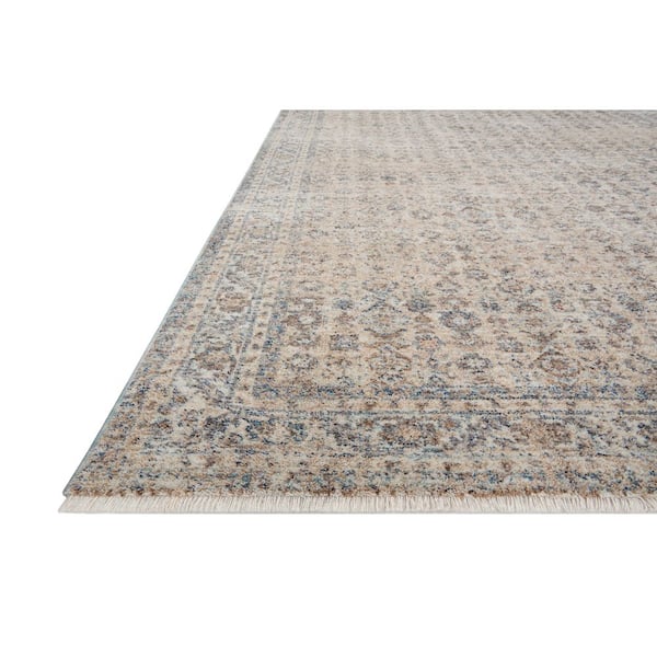 Angela Rose Blake 2 ft. x 3 ft. Beige / Denim Transitional Accent Rug