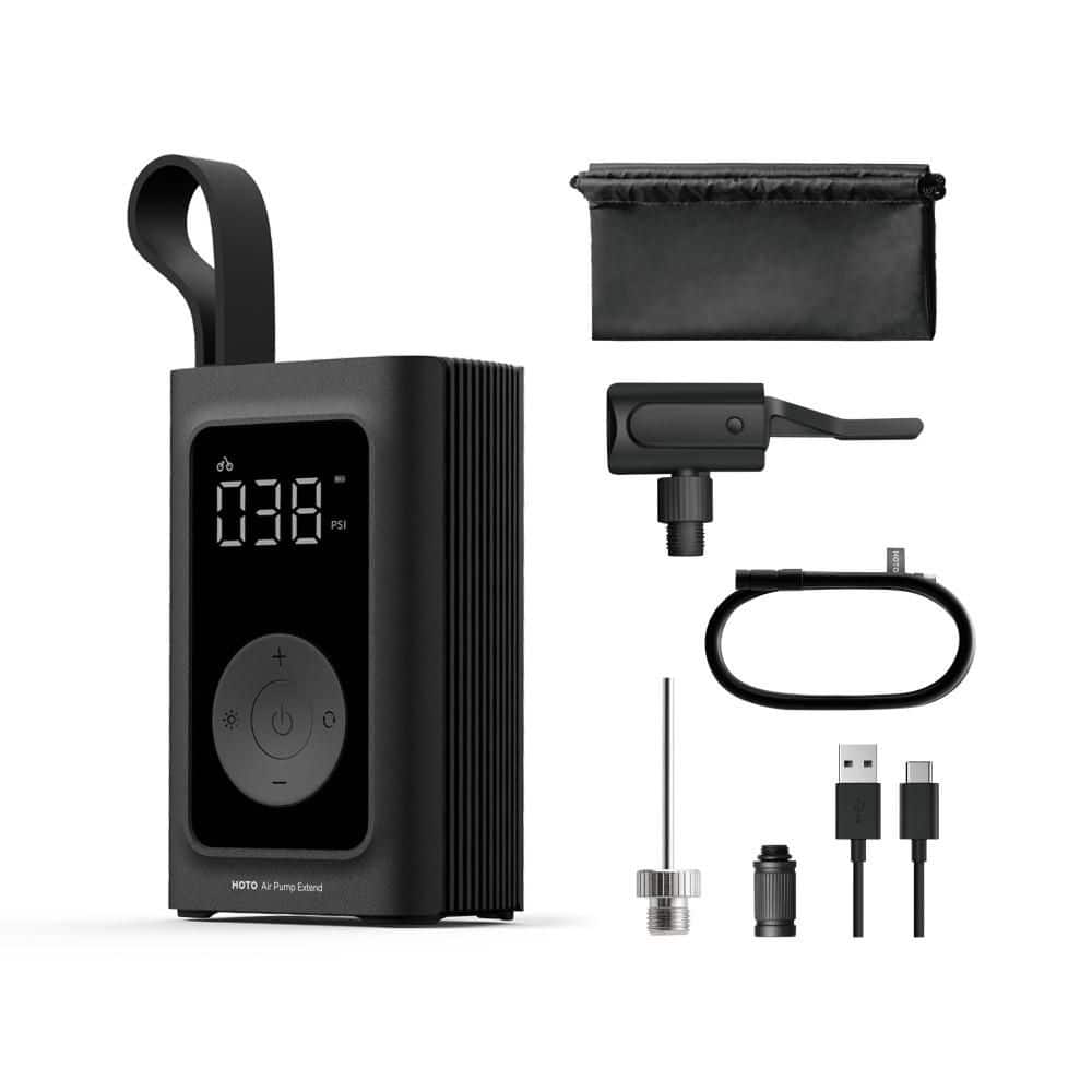 HOTO Air Pump Extend Portable Cordless Electric Tire Inflator with