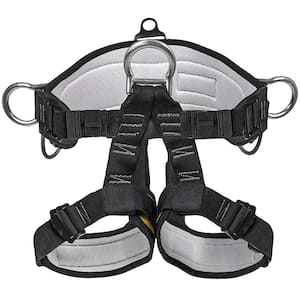 Black Polyester Protect Waist Safety Thicken Climbing Harness for Roofing, Fire Rescuing and Rock Climbing