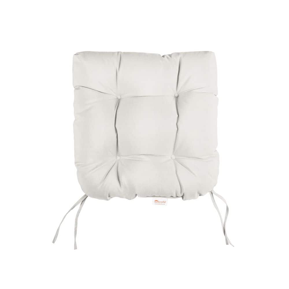 Sunbrella Canvas Natural U-Shaped Tufted Outdoor Seat Cushion