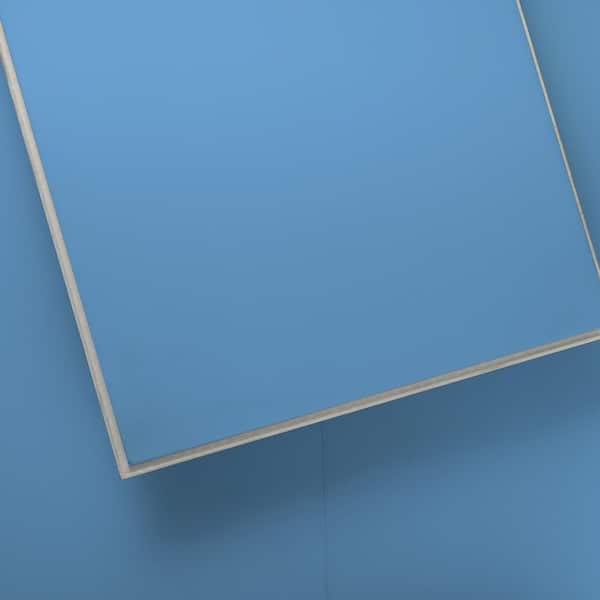 Lucida USA (Sample) MonoCore Taffy Blue Solid 22-mil Interlocking Luxury Vinyl Plank