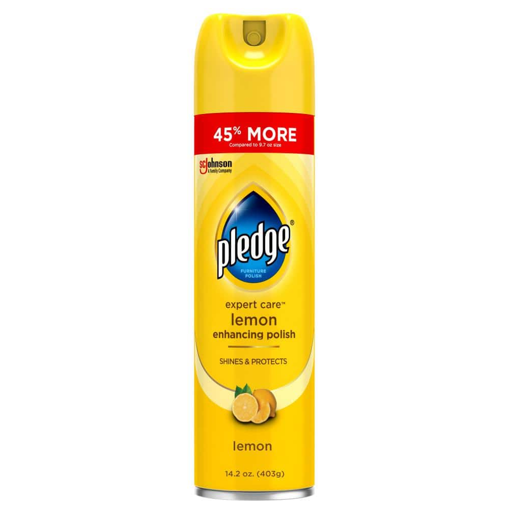 Pledge 13.8 oz. Lemon Clean Furniture Cleaner 623913 - The Home Depot