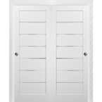 Sartodoors Quadro 4117 72 in. x 80 in. Panel White Finished Pine MDF ...