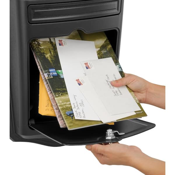 Maison Black Wall-Mount Locking Mailbox Maison Black Wall-Mount Locking Mailbox