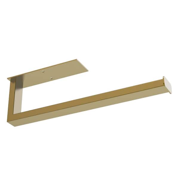 NVNOO 12.4 in. Stainless Steel Hanging Paper Towel Rack for Kitchen and Bathroom, Gold